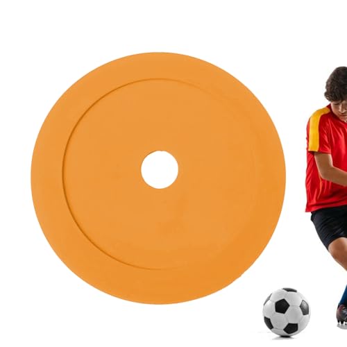 dzqad Marcatori per campo da calcio, 15 cm, rotondo, tappetino di marcatura, equipaggiamento per allenamento calcio, per scuola, club, , allenamento, coaching per adulti