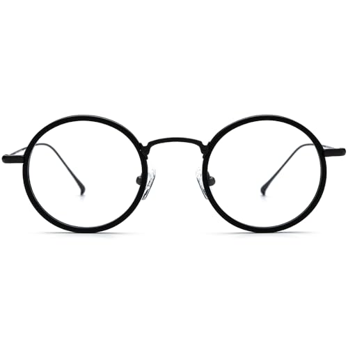 Image of FONEX Acetate Titanium Glasses Frame Men 2024 New Round Eyeglasses Spectacles Eyewear F85844