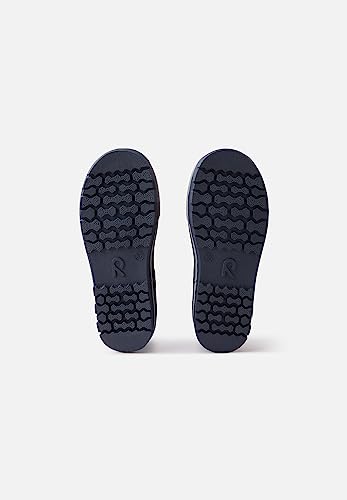 Reima Taika Kids Waterproof Outdoor Rain Boots for Girls & Boys, Navy Flowers, 6/6.5 Toddler4