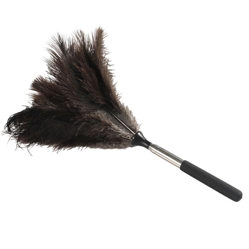 YUGSHNKFC Plumeros con Plumas Naturales Antiestáticos Multisuperficie Telescópico para Un Suministro Eficiente De Polvo para Hogar La Oficina Y Automóvil Herramienta De Limpieza Plumas Que