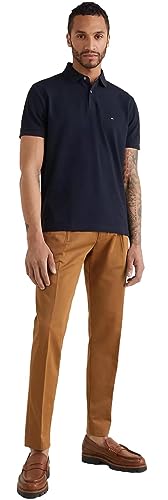 Image of Tommy Hilfiger Men's Short Sleeve Cotton Pique Polo Shirt in Regular Fit 2024 Collection