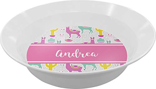 Personalized Llamas Melamine Bowl - 12 oz