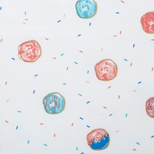 Image of Poppy & Fritz - Twin Sheets, Cotton Percale Bedding Set, Crisp & Cool, Ideal Bedding Set (Polka Donuts, Twin)