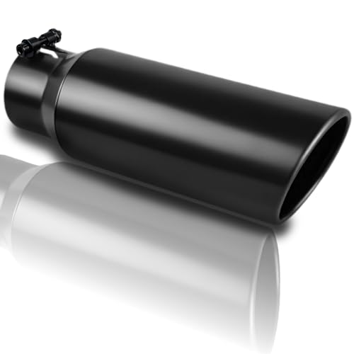 Image of 3 inch Inlet Stainless Steel Exhaust Tip, 3 inch Inlet 4 inch Outlet 12 inch Length