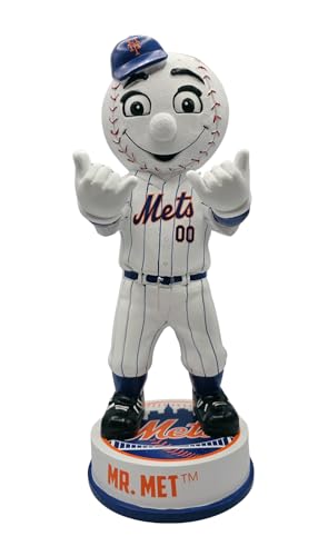 FOCO MLB New York Mets Mr. Met Mascot Statue, 12-Inch