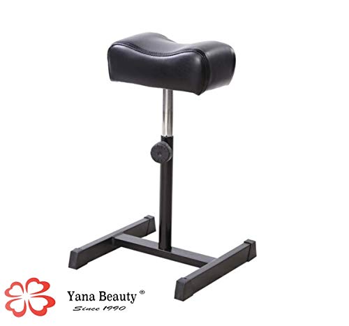Taburete de Manicura Pedicura Reposapies Apoyapierna Altura Ajustable (Negro)