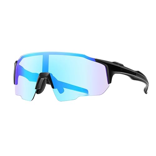 Genérico Gafas De Sol De Ciclismo Polarizadas Ultraligeras - Gafas Fotocromáticas De Media Montura UV400, Gafaas Deportivas A Prueba De Viento | Equipo De Protección Solar Lentes Para Caminar Al Ai