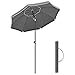 SONGMICS Ombrellone di 160 cm, UPF 50+, Inclinazione Bidirezionale a 30°,...