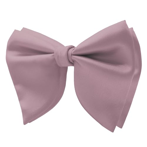 Image of Mens Bow Tie Pre Tied Oversized Bow Ties for Men Satin Bowties for Tuxedo Wedding Party Banquet