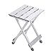 Produktbild LIPAI Klappstuhl Angeln Aluminium Klapphocker Erwachsenen Leichte Mini Outdoor Tragbare Klappstuhl Hause Mazar Hocker Silber 24 * 26 * 40 cm