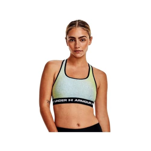 Image of Women's Armour Mid Crossback Printed Sports Bra