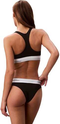 Calvin Klein Brassière Femme Unlined avec Ceinture Emblématique, Noir (Black), M