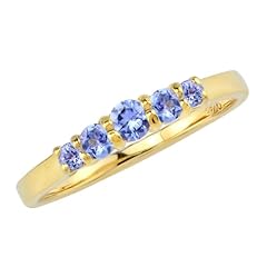 Genuine Violet Tanzanite - 18K Gold Plate