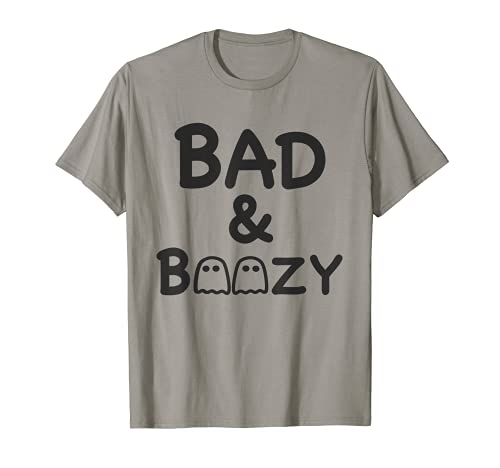Divertido Halloween Beber Booze Bad and Boozy Camiseta