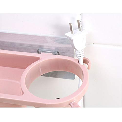 Support de rangement mural multifonction rose pour organisation maison écologique - 6