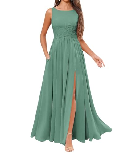 Robe demoiselle d'honneur mousseline pour mariages et soirées