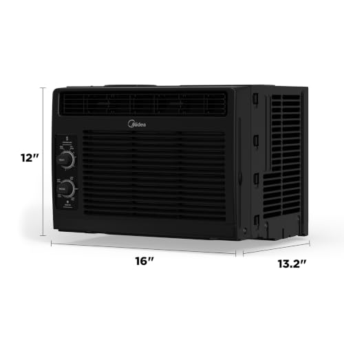 Image of Midea 5,000 BTU Window Air Conditioner, Mechanical Control, 150 Sq Ft