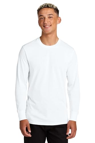 Allmade Unisex Long Sleeve Organic Cotton Tee Bright White