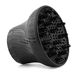 Diffuser Attachment For Hair Dryer, Portable Hair Dryer Diffuser Nozzle for Curly Wavy Hair Professional Styling Tool, 6.5x5.5inch, Suitable for Hair Dryer Outlet Diameters of 1.5-3.15Inch