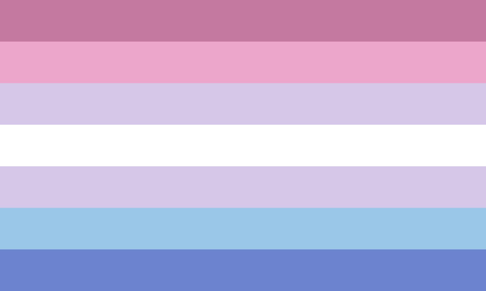 Drapeau bigender à sept rayures pour affirmer son identité fièrement