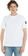 COMFORTABLE CLASSIC: This T-shirt is crafted from comfortable cotton jersey and is perfect for lounging or sleeping. The Calvin Klein logo badge on the sleeve adds the final touch to the top. IDEAL FIT: The timeless design of the minimalist top flatt...