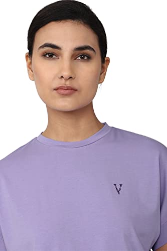 Image of Van Heusen Women's Cotton Regular Fit Half Sleeve Crew Neck Casual Regular Comfort Fit T-Shirt