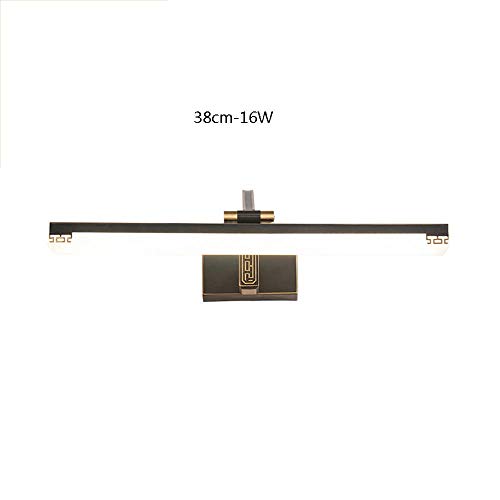 Phares de miroir de salle de bains LED 111-240V en cuivre et acrylique MU