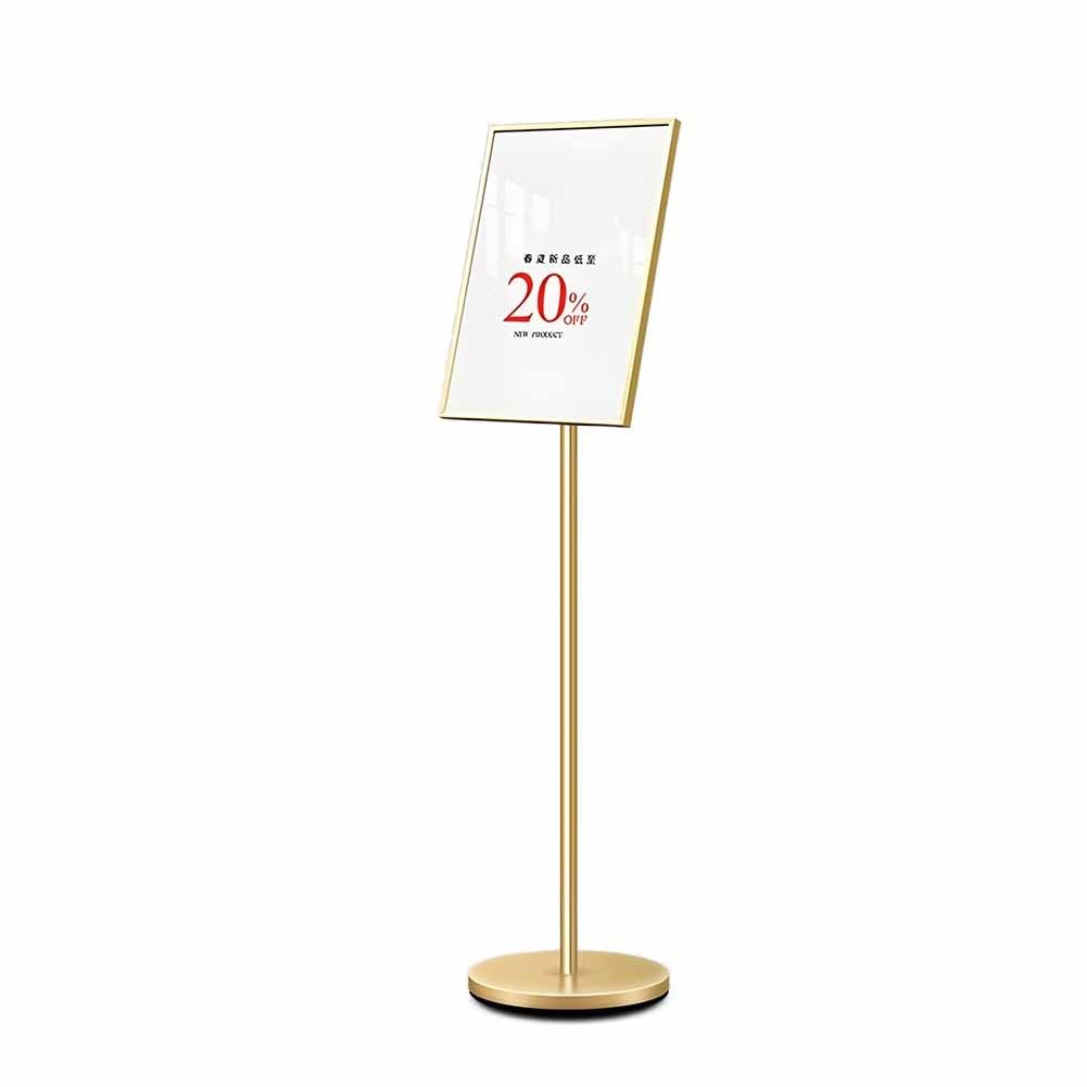 Soporte for letreros, pedestal for piso de acera for carteles, soportes de espuma resistentes for exhibiciones de pancartas(Gold)
