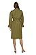 TRENDYOL Damen Zweireihiger Trenchcoat Oversize doppelreihig gewebt, Khaki, 40