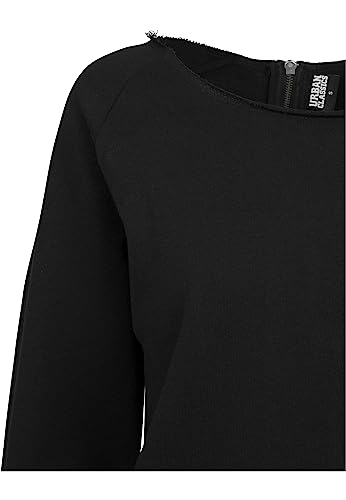 Urban Classics Damen Ladies Long Sleeve Terry Jumpsuit, Schwarz (Black 00007), S