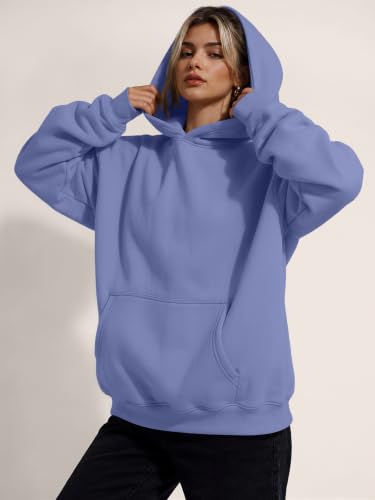 Image of Trendy Queen Women Oversized Hoodies Fall Outfits | Gentle Skin Feel, Aesthetic Drop Shoulder, Large Kangaroo Pocket, Seamless Daily Outfit Match