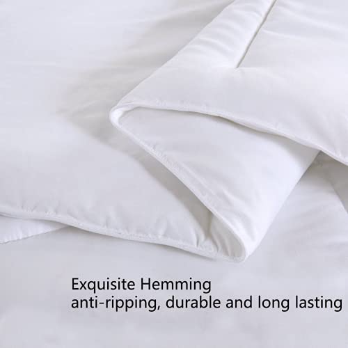 Cohome Queen 2100 Series Cooling Comforter Down Alternative Quilted Duvet Insert With Corner Tabs All-Season - Luxury Soft Hotel Comforter - Breathable - Reversible - Machine Washable - White #TOP4