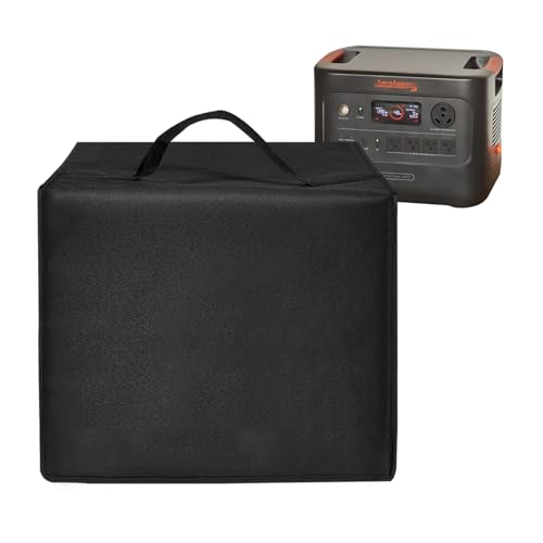 Power Station Dust Cover Heavy Duty Waterproof Anti-static Nylon Case for Jackery Home Power 3000 Portable Power Station,Essential Home Solar Generator Cover for Home Use (Black)