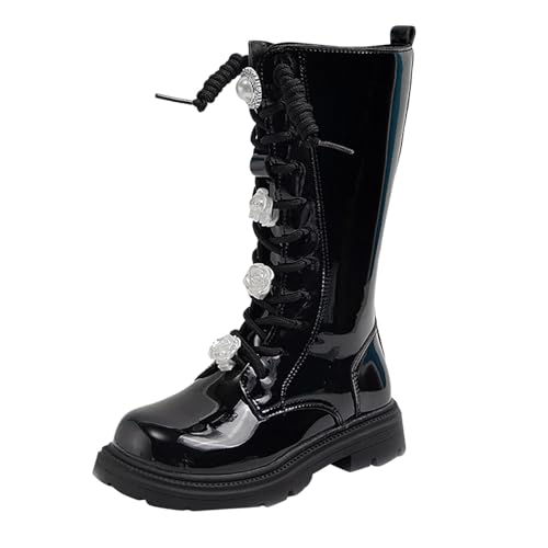 Botas de niña con cremallera lateral y felpa térmica para pies siempre cálidos
