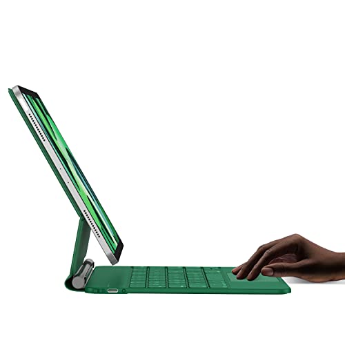 Hou Magnetic Floating Keyboard Case For Ipad Pro 12.9 (6Th Generation 2022), Slim Keyboard Cover With Multi-Touch, Soft White Backlight For Ipad Pro 12.9 5Th (2021), 4Th (2020), 3Rd (2018) Gen, Green #TOP5