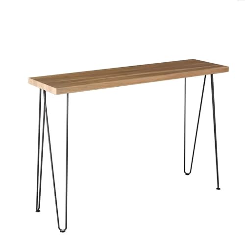 Mesa de exposición larga para sofá o recibidor estrecho de 120cm 2