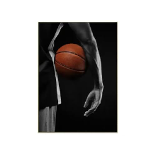 Affiche de basket-ball moderne TONGYINLI toile déco salon 80x120cm - 3