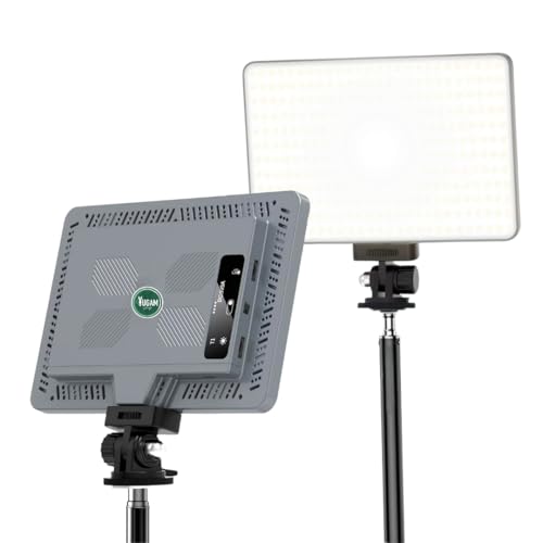 YUGAM 11" USB LED Camera Soft Panel Light | Photography Lighting Kit for Recording | YouTube, Makeup, Live Streaming, Video Recording with Tripod Stand & Phone Holder (Pocket LED Soft Light)