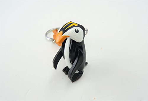 本革 CrazyCatのキーホルダー