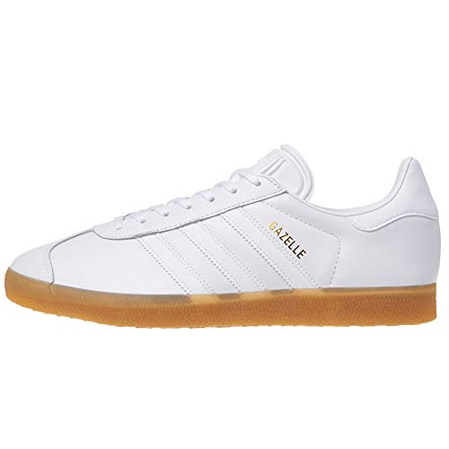 adidas gazelle white leather