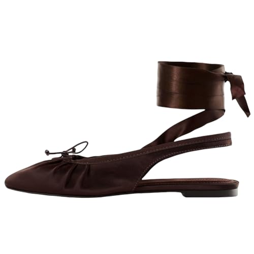 Ballerines bout rond anti-frottement pour pieds sensibles taille 36 marron