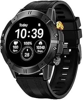 ساعة ذكية مقاومة للماء RW-58 - متتبع اللياقة البدنية، مراقب معدل ضربات القلب، اشعارات، متوافقة مع iOS واندرويد