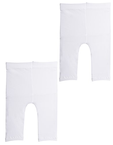 CALZITALY | 2 PAAR KURZE BABY LEGGINGS | WEISS, SCHWARZ | 6/12/18/24 MONATE...