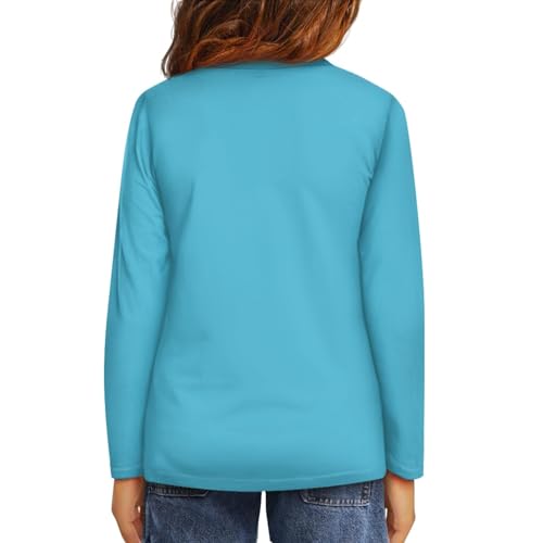 HUIACONG Kids Girls Long Sleeve Shirt Children Crewneck Tshirt for Boys4