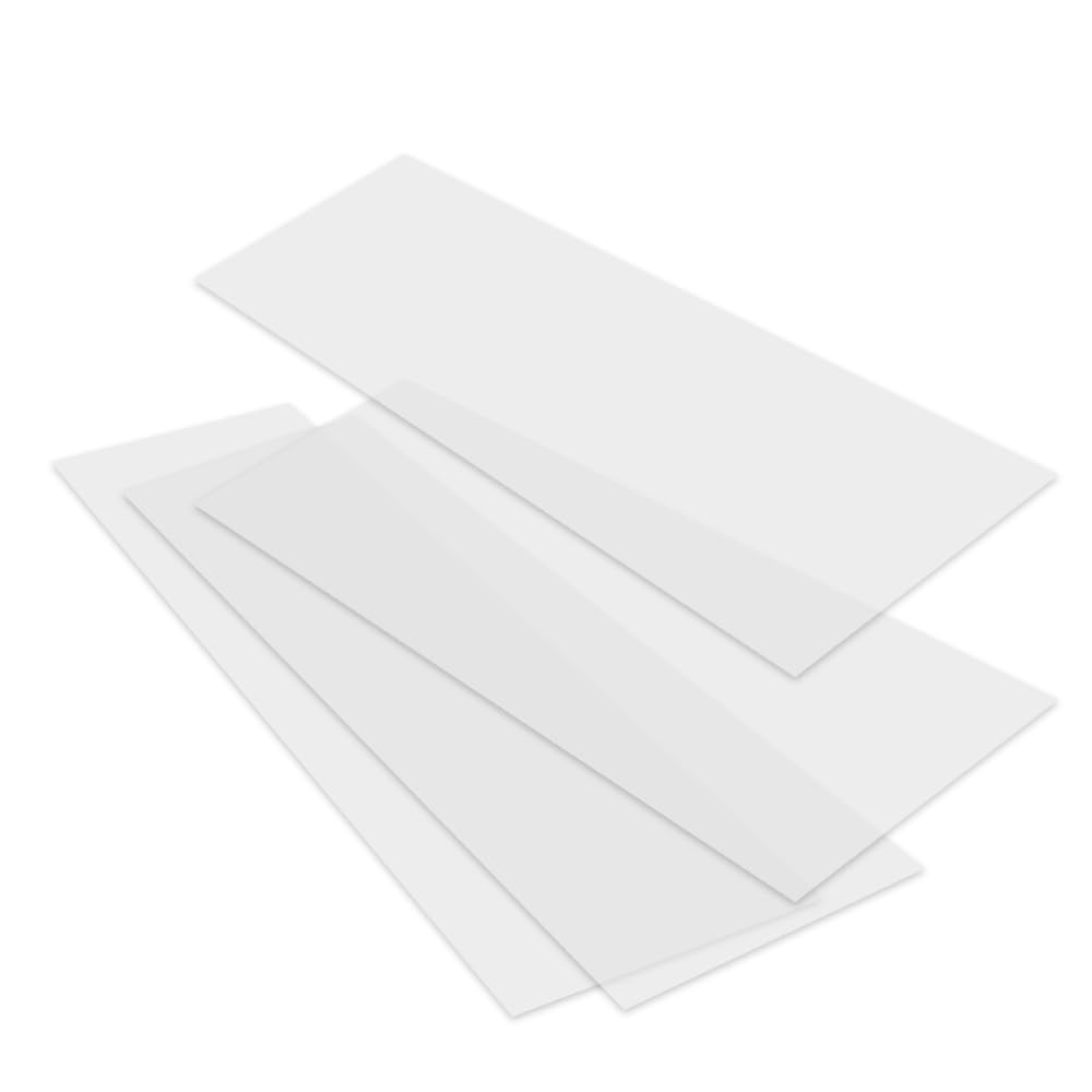 RESILIA Closet Shelf Liner for Wire Shelving – Pack of 4, 20" Wide x 4' Long Heavy Duty Waterproof Liners, Clear PVC Covers for Kitchen Pantry,