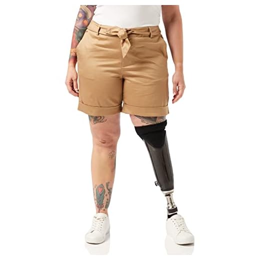 Scotch & Soda Dam merceriserad chino-shorts, Beige (sand 0137), 30W