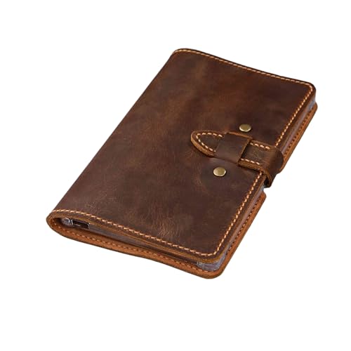 Rustic Full Grain Leather Case Compatible with Remarkable Paper Pro Move 7.3 Folio Cover with Soft Lining Hand Sewn Stitching TPU Shell Pen Holder Gift for Writer