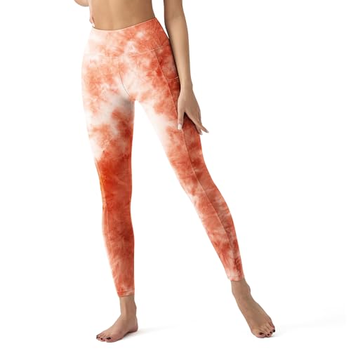 Image of YUDSUD High Waisted Leggings for Women with Pockets - Tummy Control Capris Yoga Pants for Workout Running Athletic Cycling