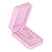 LETURE 3 Pieces Velvet Pendant Necklace Gift Boxes Set, Classic Jewelry Packaging Storage Case, Jewellry Display Box for Wedding, Engagement, Proposal, Birthday and Anniversary (Pink-3pcs)