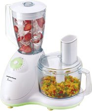 Image of Morphy Richards Enrico 1000-Watt Food Processor (White)